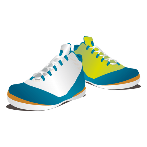 Clothes glossy colored sneakers PNG Design