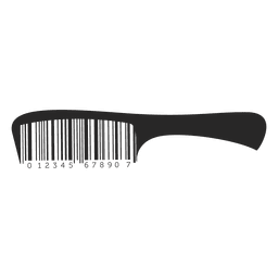 Pente de cabelo Codebars Desenho PNG
