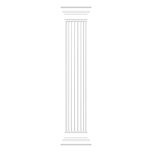 Columna griega d?rica Diseño PNG