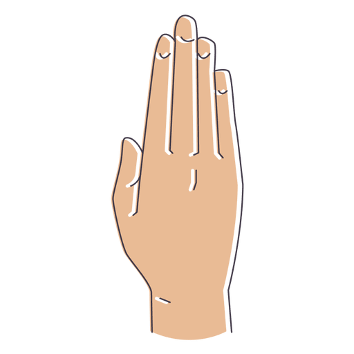 Fingers hand illustration PNG Design