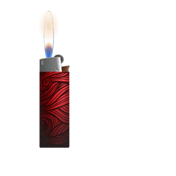 Humo de encendedor de fuego Diseño PNG