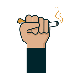 Cigarrillo de puño Diseño PNG