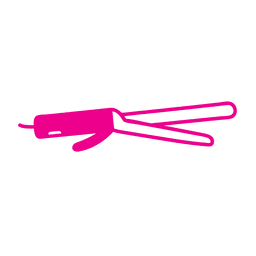 Ferro liso do cabelo do estilo Desenho PNG