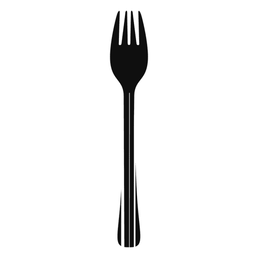 Food codebar fork PNG Design