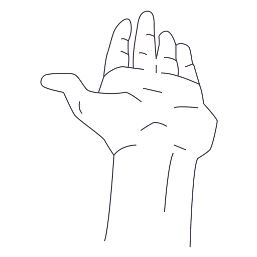 Hand Fingers PNG Design