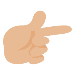 Ícone de gesto de mão apontando Desenho PNG