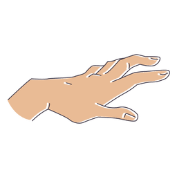 Gesto de la mano con los dedos Diseño PNG