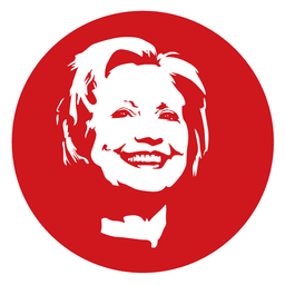 Hilary clinton stencil PNG Design