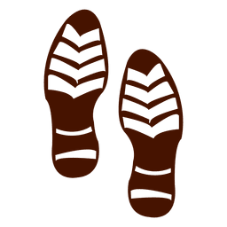 Silhueta de pegadas de sapatos humanos Transparent PNG