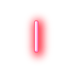 Letterhead red neon alphabet i Transparent PNG