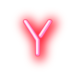 Membrete neón rojo alfabeto y Diseño PNG