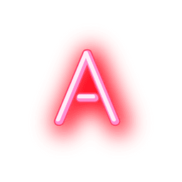 Fonte neon vermelho timbrado a Desenho PNG