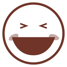Loughing com os olhos fechados Desenho PNG