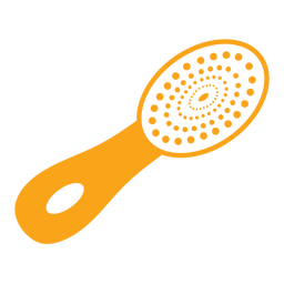 Natural bristle hair brush PNG Design