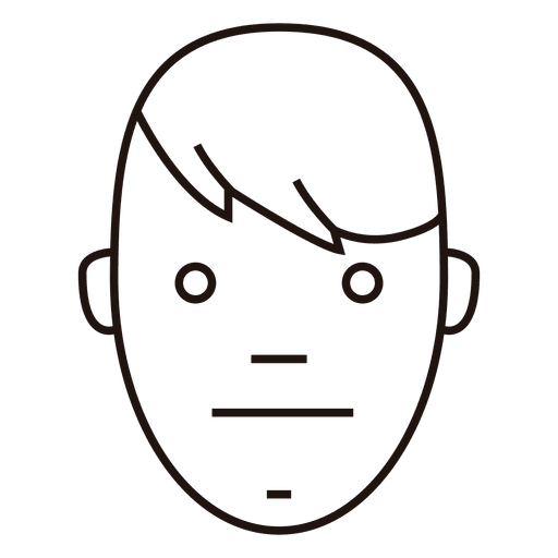 Download Neutral face boy side hair - Transparent PNG & SVG vector file