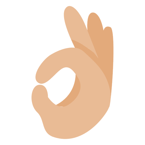 Ok fingers hand illustration - Transparent PNG & SVG vector file