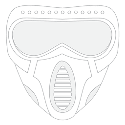 Máscara de paintball Desenho PNG