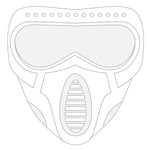 Paintball mask PNG Design
