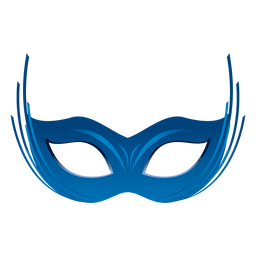 Party blue carnival mask PNG Design