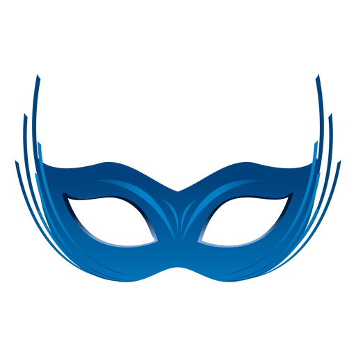 Party blaue Karnevalsmaske PNG-Design