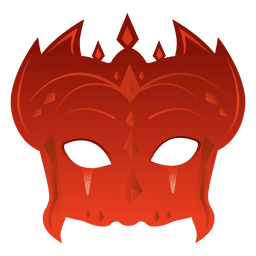 Party rote Karnevalsmaske PNG-Design