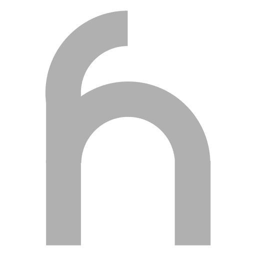 Sans serif h fuente Diseño PNG