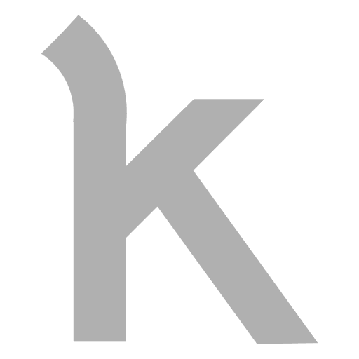 Sans serif k font PNG Design