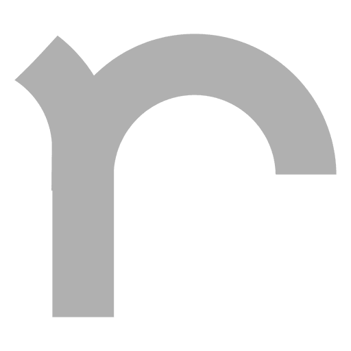 Sans serif r fuente Diseño PNG