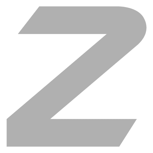 Serifenlose Z-Schrift PNG-Design