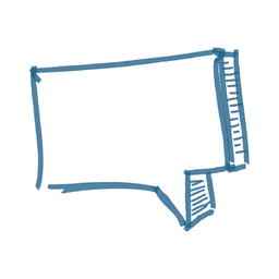 Sketchy speech rectangle PNG Design