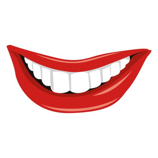 Boca sorridente expressa Desenho PNG