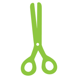 Tesoura de borda lisa Desenho PNG
