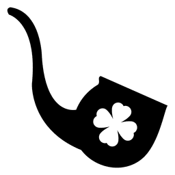 St Patrick&#39;s Pfeifenschattenbild PNG-Design