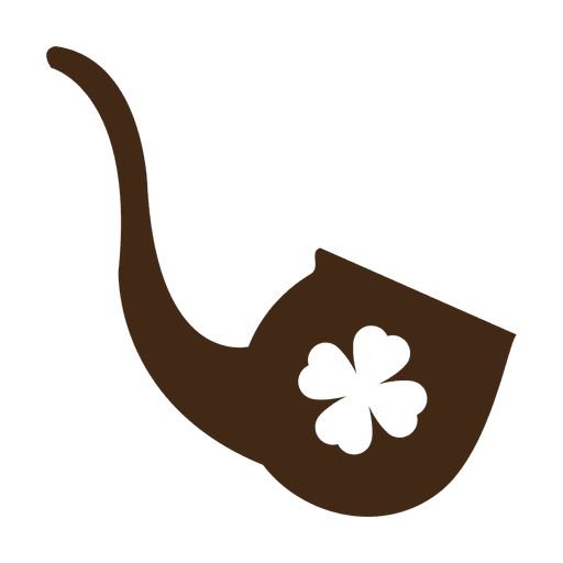 St Patrick braune Pfeife PNG-Design