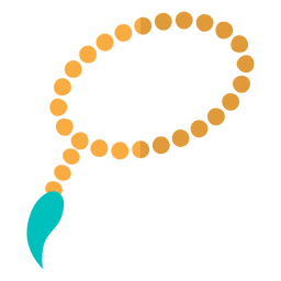 Rosario Tasbih Islam Diseño PNG