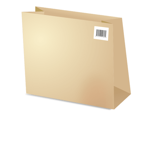 Download Template cardboard bag with codebars 1 - Transparent PNG ...