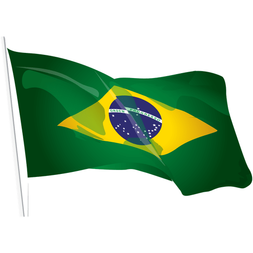 brazil flag waving png