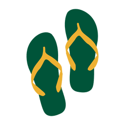 Reise Brasilien Sandalen Flagge PNG-Design