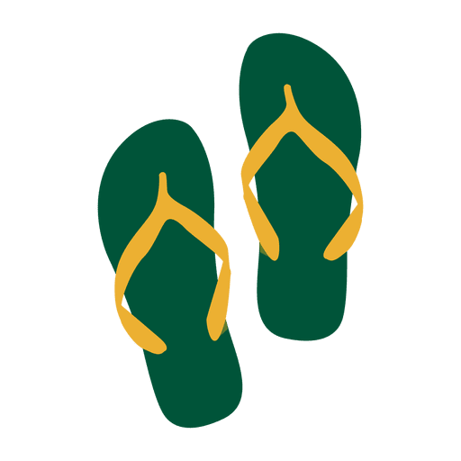Bandera de sandalias de brasil de viaje Diseño PNG