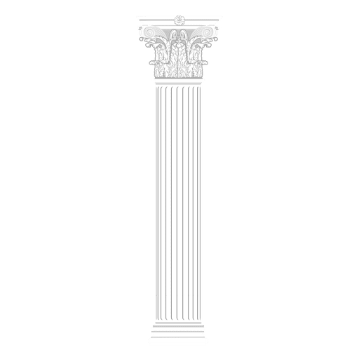 Viajar columna griega corintia Diseño PNG