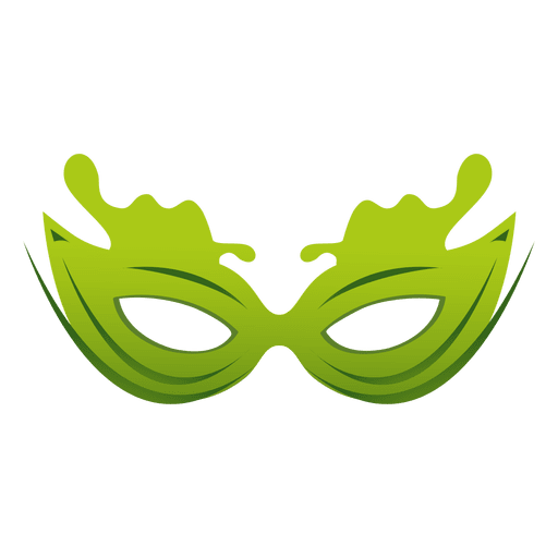 Reisen Sie grüne Karnevalsmaske PNG-Design