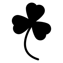 Trébol de tres hojas Diseño PNG