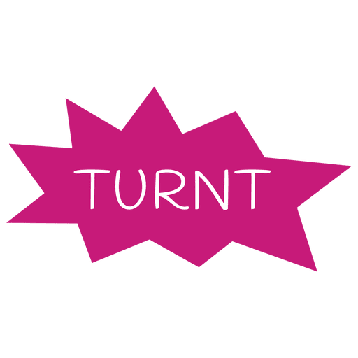 Turnt spech bubble PNG Design