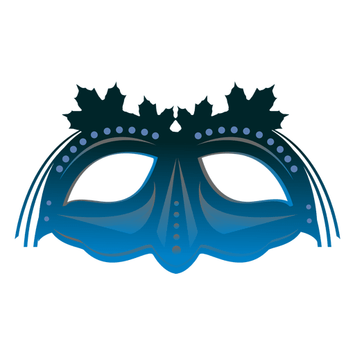 Máscara turquesa de carnaval Desenho PNG