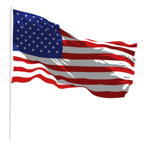 United states waving flag - Transparent PNG & SVG vector file