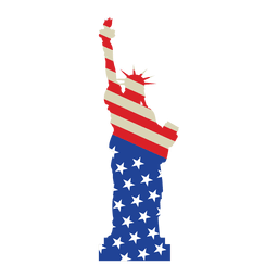 Estados Unidos estatua impresa de la libertad Diseño PNG
