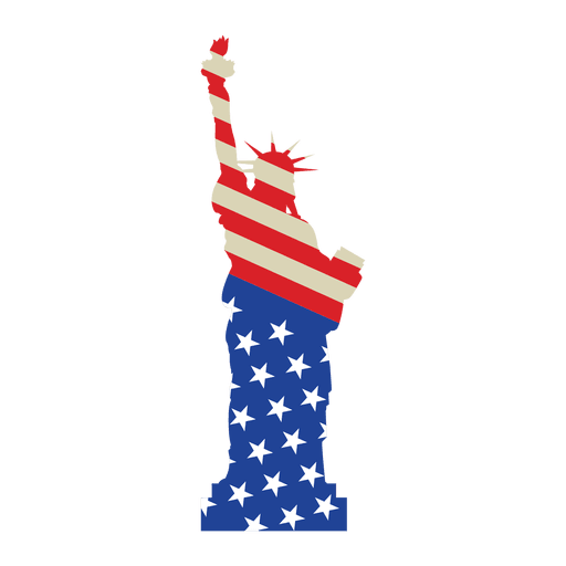 USA gedruckte Freiheitsstatue PNG-Design
