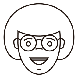 Velma woman happy glasses PNG Design Transparent PNG