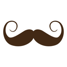 Vintage brown st patrick mustache Transparent PNG