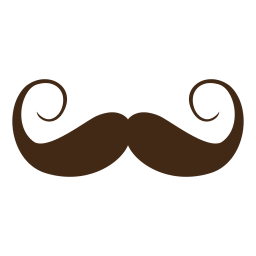 Vintage brown st patrick mustache PNG Design
